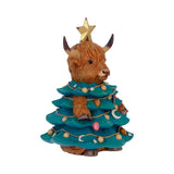 Winter Highland Cow Tree