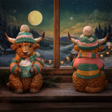 Winter Highland Cow Hot Cocoa