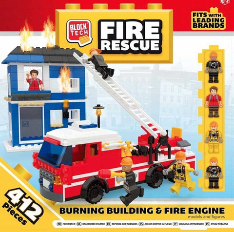 BLOCK TECH FIRE STATION 412 PCS