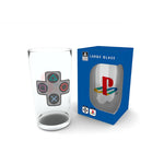 PLAYSTATION - Large Glass - 400ml - Buttons - box