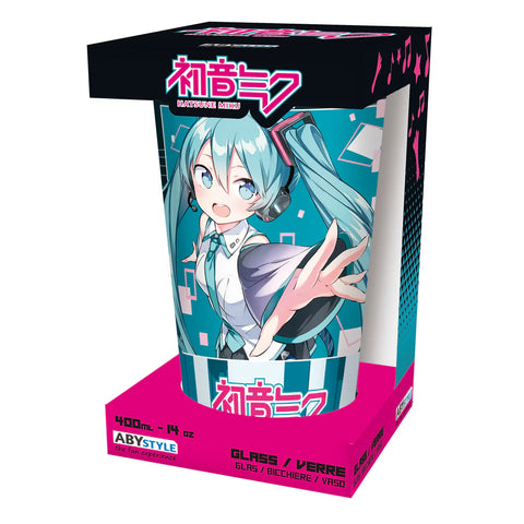 Hatsune Miku Musical City 400ml Glass