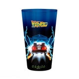 Back To The Future Delorean 400ml Glass