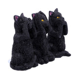 Three Wise Felines 8.5cm