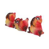 Three Wise Birds 9.8cm