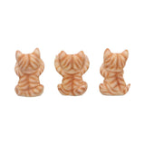 Three Wise Ginger Cats 8.5cm