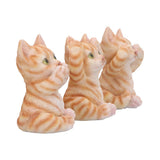 Three Wise Ginger Cats 8.5cm