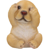 Three Wise Golden Labradors 7.5cm