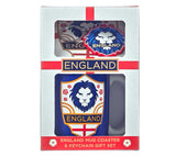 England Mug, coaster and keyring set