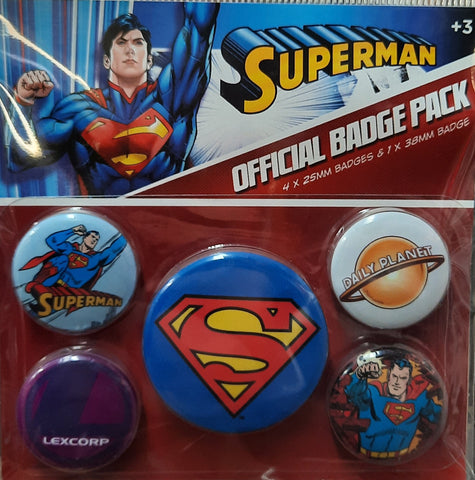 Superman Pin-Back Buttons 5-Pack