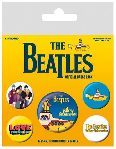 The Beatles (Yellow Submarine) Badge Pack