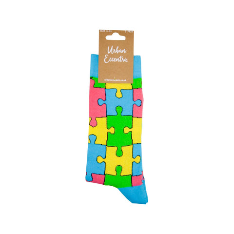 Unisex Jigsaw Socks