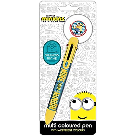 Minions multi coloured pen