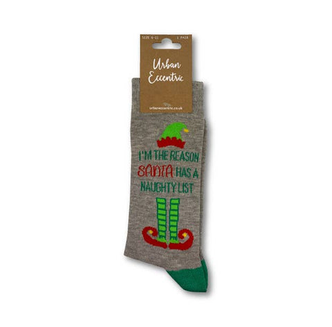 Unisex I'm The Reason Santa Has a Naughty List Socks