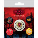 STRANGER THINGS 4 (HELLFIRE CLUB) BADGE PACK