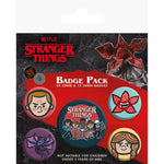 STRANGER THINGS 4 BADGE PACK