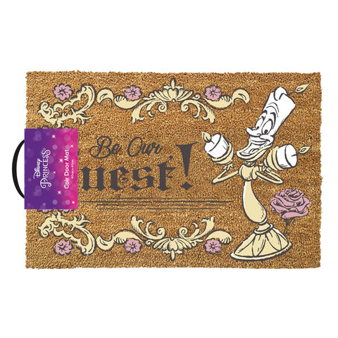 BEAUTY AND THE BEAST (BE OUR GUEST) DOORMAT
