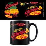 STRANGER THINGS 4 (CHRISTMAS SEASONS EATINGS) BLACK MUG