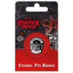 STRANGER THINGS 4 (DEMOGORGON HUNTER) ENAMEL PIN BADGE