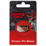 STRANGER THINGS 4 (FIRE LOGO) ENAMEL PIN BADGE