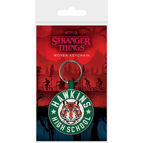 STRANGER THINGS (HAWKINS HIGH SCHOOL) WOVEN KEYCHAIN