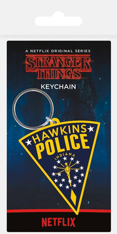 Stranger Things (Hawkins Police) Rubber Keychain